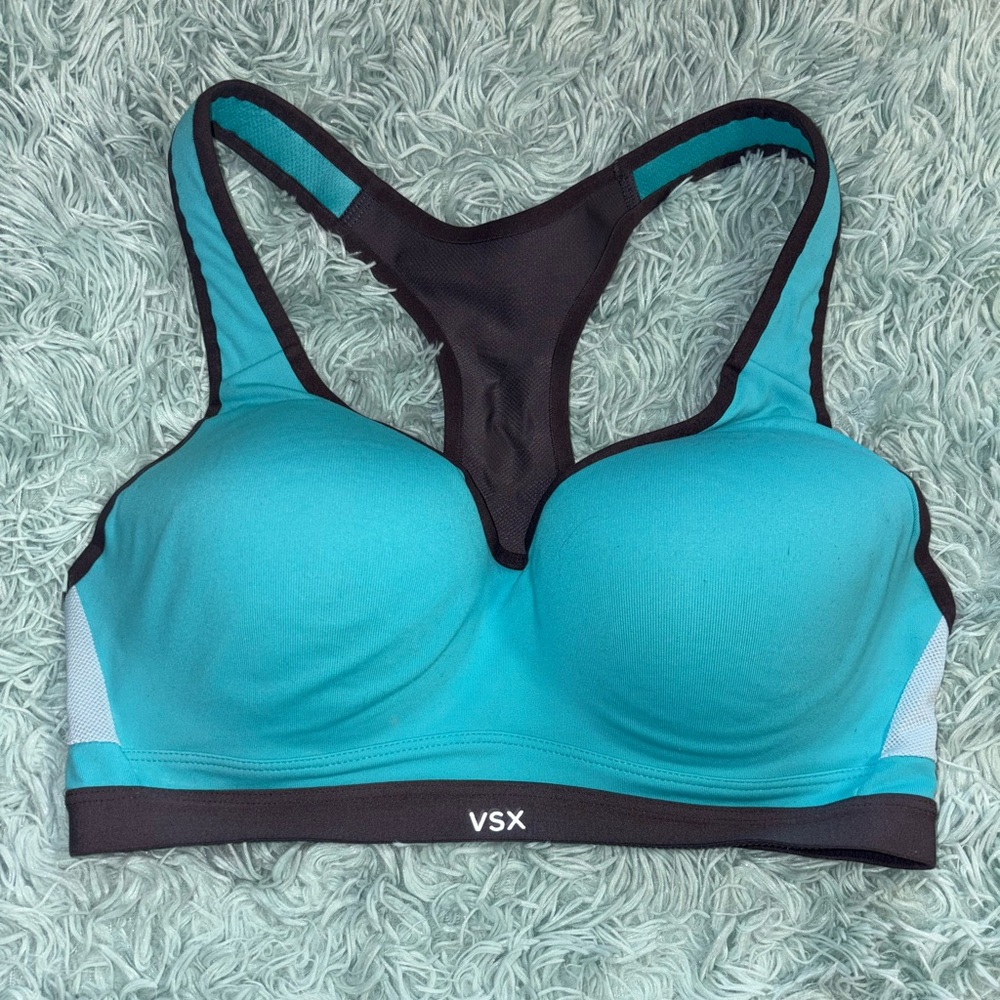 Victoria's Secret VSX Teal and Dark Gray Sports Bra